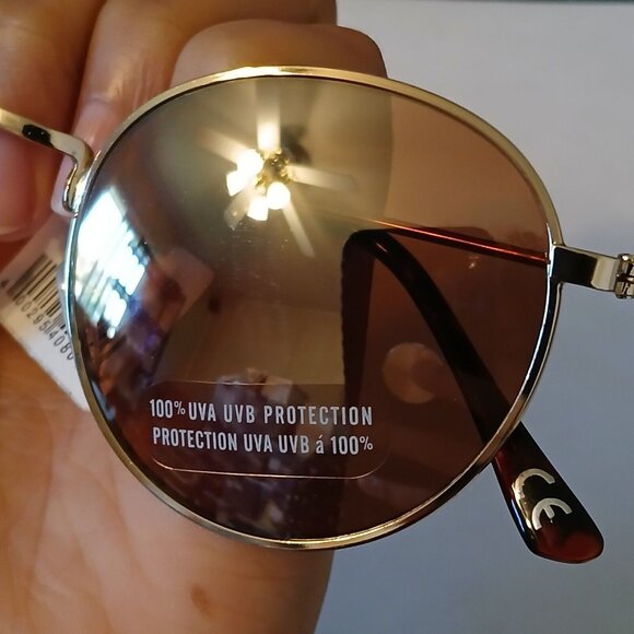 Aerie Sunnies Women's Round-Shaped Sunglasses 3854 100% UVA UVA Protection - Picture 8 of 14